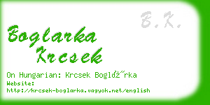 boglarka krcsek business card